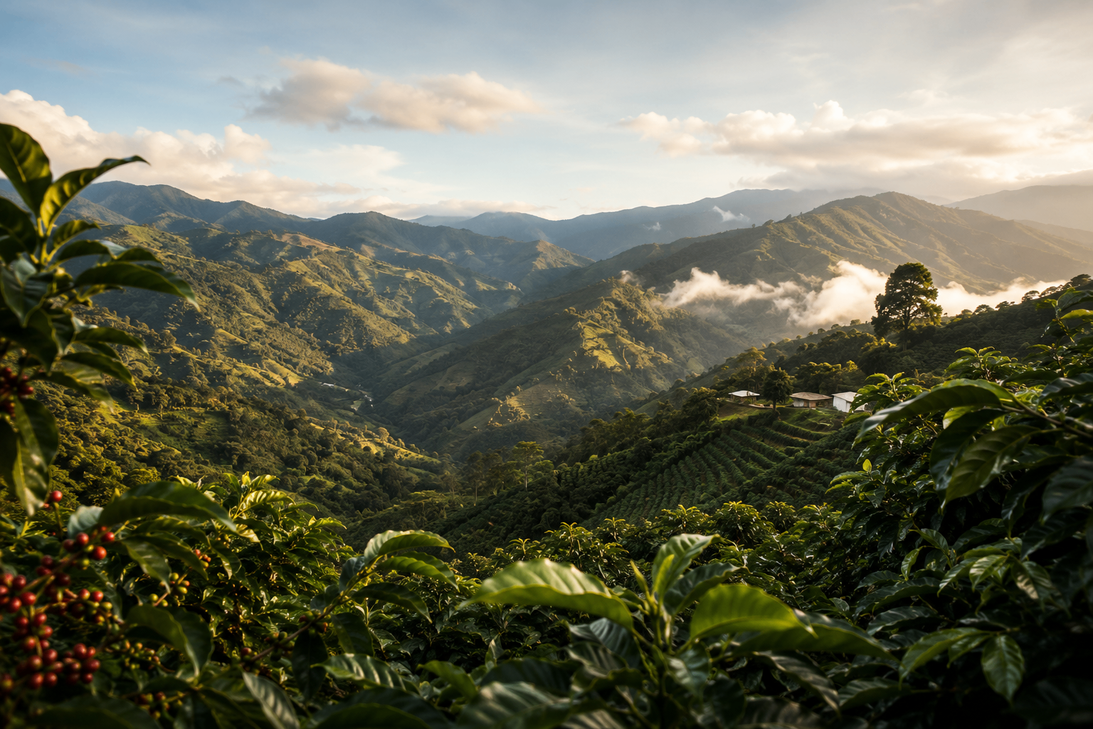 Huila mountains at sunrise