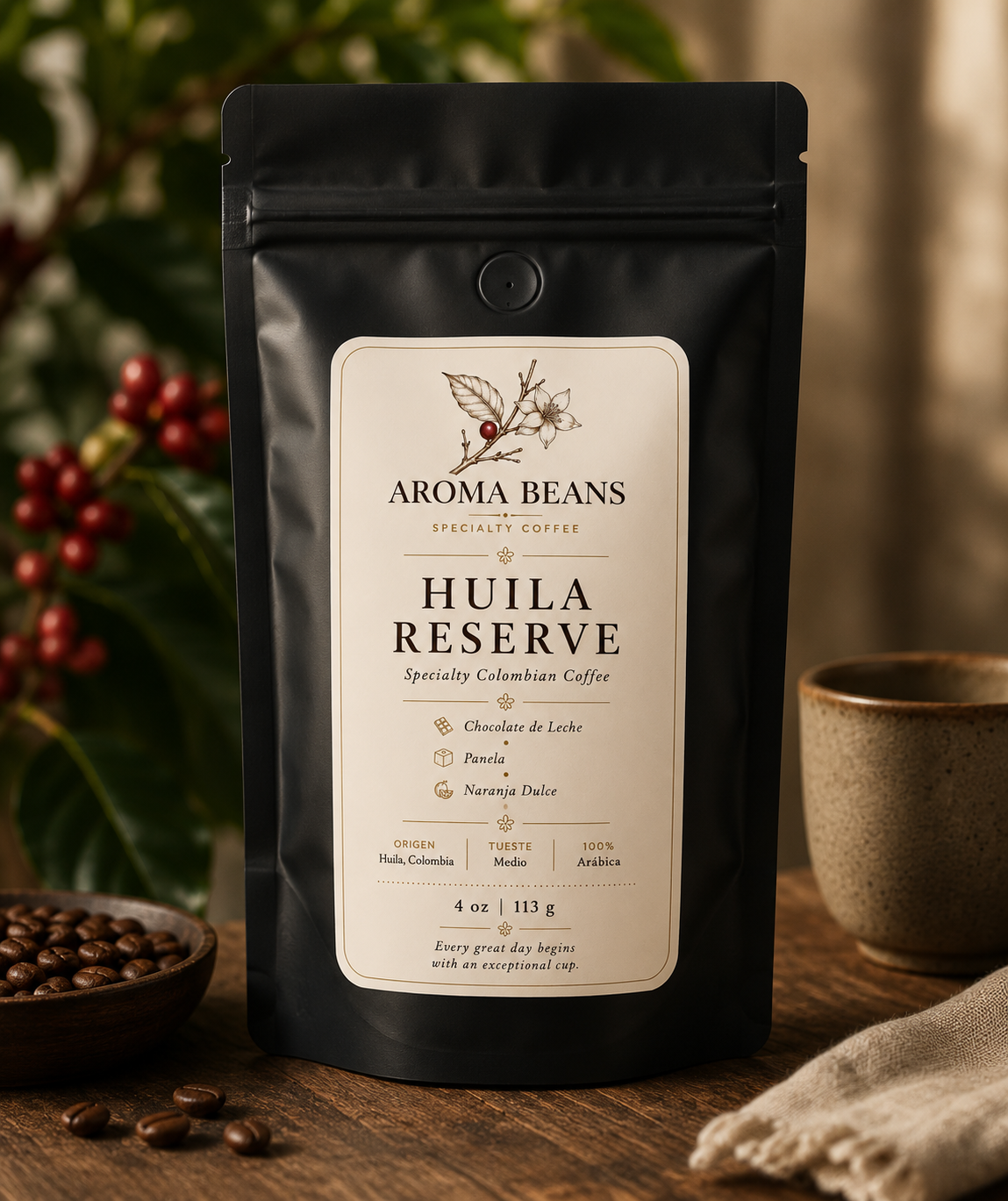 Huila Reserve specialty coffee bag