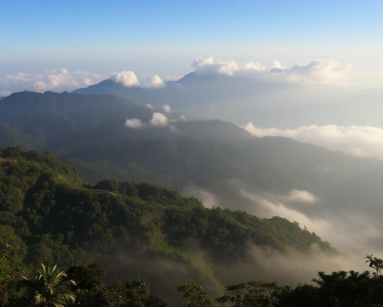 Sierra Nevada coffee landscape